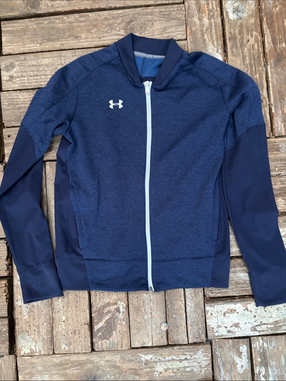 Under Armour Navy Blue Full-Zip Performance Jacket